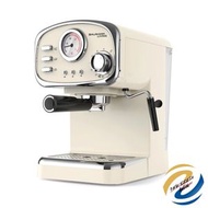 BAUMANN LIVING - Retro espresso Machine 復古意式特濃咖啡機連打奶器 白色