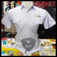 KEMEJA KP2MI Ministry of Law and Protection Uniform for Indonesian Migrant Workers BP2MI White PDH S