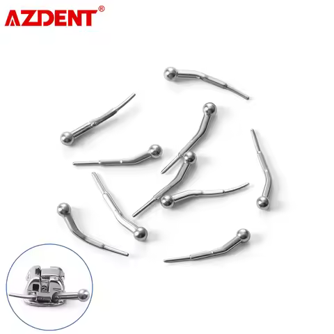 10pcs/Pack AZDENT Dental Self-Ligating Crimpable Hook for Orthodontic Brackets Removable Adjustable 