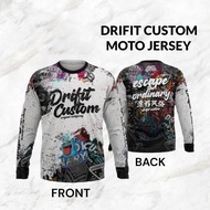 HYS Drifit Custom Motorcycle Jersey Fully Sublimated Breathable Sports T-shirt Men's and Women