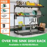 Kitchen Dish Rack Adjustable Dishware Organiser Storage Dish Drainer Drying Rack Organizer