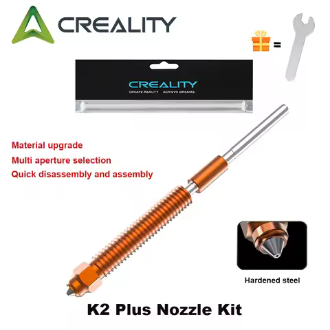 Creality K2/K2 Plus/Hi Combo Quick-Swap Nozzle 0.2/0.4/0.6/0.8mm Titanium Alloy Upgraded Material No