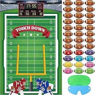 Pin The Football on The Goalpost Football Party Games for Kids Football Game Party Supplies Boys Spo