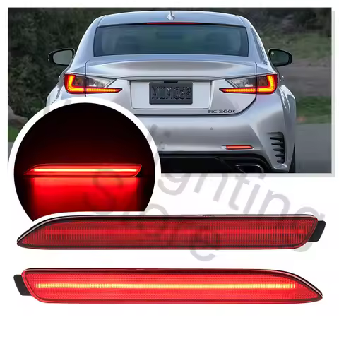 2X LED Rear Bumper Reflector tail Brake stop light for Toyota RAV4 Urban Cruiser Camry Lexus IS F NX