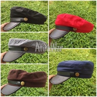 TOPI Cadet Cap Sailor Cap Japanese Cap Topi Askar Military Cap Fiddler Cap Topi Jepun