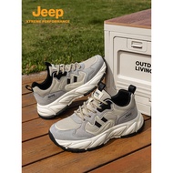 Jeep jeep Men's Shoes Retro Daddy Shoes Men 2025 New Style Men's Casual Shoes Thick-Soled Sports Sho