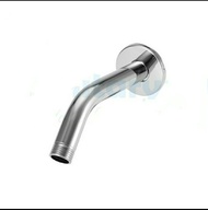 Pipa Wall Shower Stainless 15cm-Arm Shower Tiang Shower Mandi 1/2 inch