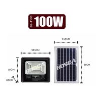 BOSCA Solar light 30W/50W/100W/200W/300W Solar Led Outdoor Flood Light IP67 Waterproof With Remote
