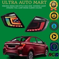 PERODUA BEZZA RGB STYLE 2016-2026  RUNNING LIGHT DYNAMIC TAIL LAMP SMOKE ALBINO COLOUR