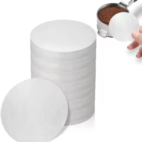 500 Pcs Coffee Paper Filter ，58 mm Unbleached Espresso Filter Puck Screen Portafilter Paper Compatib