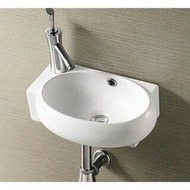Chậu Lavabo mini bồn rửa mặt treo tường siêu nhỏ rộng 24cm bồn lavabo rửa tay wc treo tường hoặc đặt