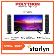 Polytron Led Digital Tv 32 Inch 32Tv1056 Bluetooth Tower Speaker