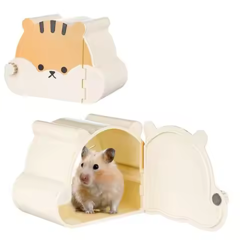 E8BD Hamster Shelter House for Small Animal Hideaways Play House Hideouts Habitat Cage Decors for Ea