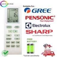 Gree / Sharp / Pensonic / Electrolux Air Cond Air Conditioner Replacement Remote Control YB1FA YB1A2