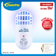 PowerPac 2in1 Mosquito Killer Ultrasonic insect Repellent Creepy-Crawlies, Mosquito Repellent (PP302)