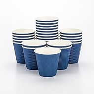 Restaurantware-8 Ounce Disposable Coffee Cups, 25 Double Wall Hot Cups For Coffee - Lids Sold Separa