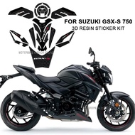 For Suzuki GSX-S 750 GSXS750 gsx-s 750 gsx-s750 2016-2020 Motorcycle Accessories 3D Resin Sticker De