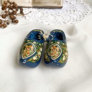 【好日戀物】荷蘭vintage經典藍色手工木屐傳統木鞋擺飾裝飾禮