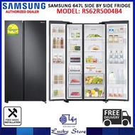(Bulky) SAMSUNG RS62R5004B4 647L SIDE BY SIDE REFRIGERATOR, 2 TICKS, RS62R5004B4/SS, FREE DELIVERY