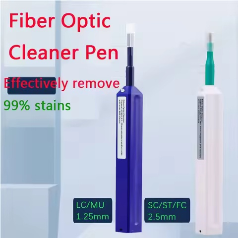 Fiber Optic Cleaner SC One Click Cleaner 2.5mm 1.25mm SC/ST/LC/FC Universal Connector Fiber Optic Cl