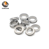 ABEC-7 F6700ZZ Flange Bearing 10x15x4 mm (10 PCS) Double Shielded Deep Groove Flanged F6700 Z ZZ Bal