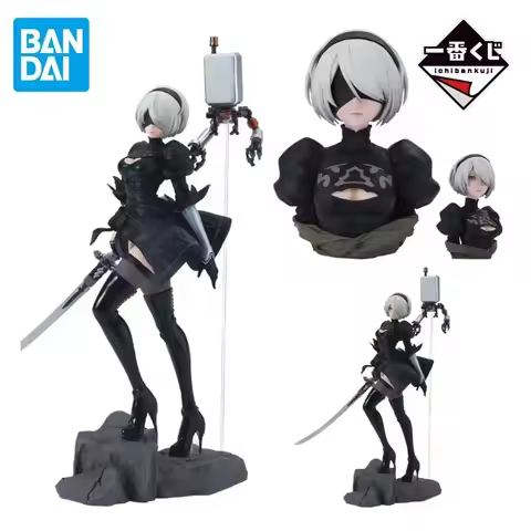 BANDAI Genuine Ichiban Kuji NieR:Automata Ver1.1a 2B Yorha No. 2 Type B Anime Action Figures Toys Fo