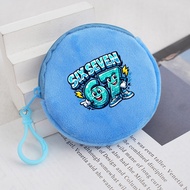 Steal A Brainrot Blue 67 Cartoon Coin Wallet Storage Bag Hanging Decoration Plush Mini Bag Party Bir