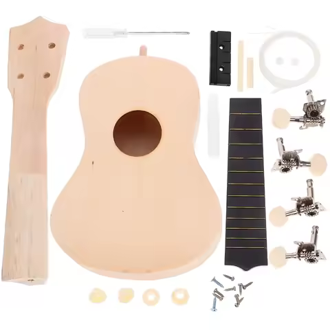 High Quality Basswood Diy Ukulele Kit Guitar Assembling Kit Hand Painting Ukulele Set Ukulele Diy Ki