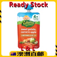 Rafferty's Garden 4+ Months Organic Baby Food Puree Sweet Potato, Carrot & Apple ( 120g )