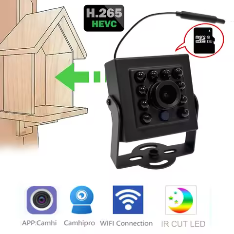 Bird Watching Camera Wireless Wild Wifi Bird Nest Green Box Kit 5M Wire Night Vision 5MP 2MP P2P Aud