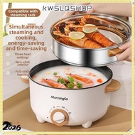 88KWSLQSHOP Small Electric Pot, Single and Double Layer Cooking Noodles Electric Hot Pot, Hot Multif