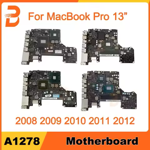 Original Laptop Logic Board For Macbook Pro 13" A1278 Motherboard 2008 2009 2010 2011 2012 Years