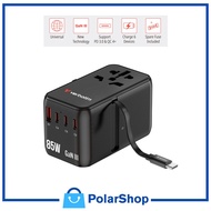 [Free Shipping] Verbatim Charge ‘n’ Travel 85W Universal Travel Adapter with Retractable Cable