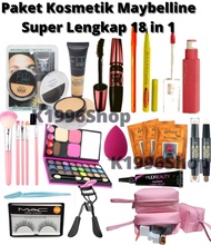Paket Kosmetik Super Lengkap / Paket Kecantikan  Make Up Maybelline Satu Set / Make Up Korea / Satu 