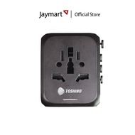 Toshino 4 in 1 Travel Adapter 2 USB (2.4A)  DE-207PD (รับประกันศูนย์ 1 ปี) By Jaymart