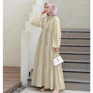 GAMIS BLESIA RUFFLE MAXI JUMBO MIDI DRESS REMAJA WANITA BAJU DRESS