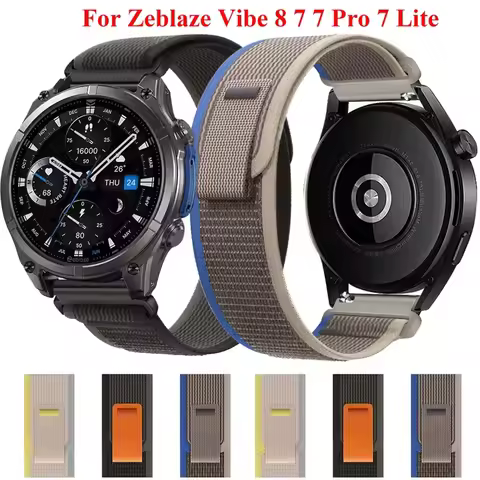 22mm Trail Loop For Zeblaze Vibe 8 7 7 Pro 7 Lite Sport Nylon Band For Zeblaze Stratos 4 3 2/Ares 3 