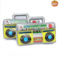 INTOO Inflatable Radio Recorder  Inflated Toys 80's 90's Party Decorations Retro Dress Accessory