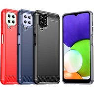 Casing Samsung M32 Case Carbon Fiber High-grade Cover Soft TPU Phone Case Samsung Galaxy M32
