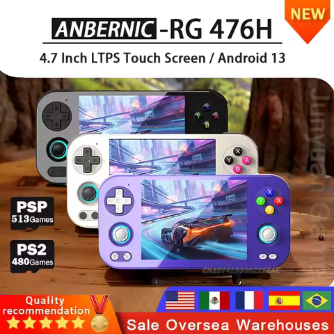 Anbernic RG 476H Retro portable Handheld Game Console 4.7"HD Multi-touch Full Screen Android13 Wifi 