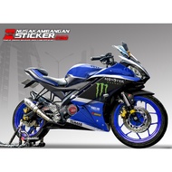 Yamaha R15 V2 Full Body Motorcycle Decal Sticker Black Monster Graphic Racing Team Sticker Custom Va