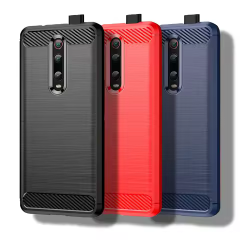 For Xiaomi Mi 9T Pro Case For Xiaomi Mi 9T Cover 6.39 inch Carbon Fiber Shockproof Silicone Bumper F