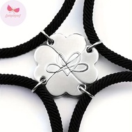 Piq Four Leaf Clover Magnetic Best Friendship Bracelet for 4 Magnets Heart Best Friend Forever Good 