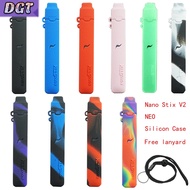DGT Silicone Cover for Nano Stix Neo V2 2022 Texture Protective Rubber Sleeve Shield with lanyard