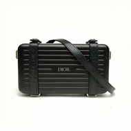 DIOR 黑色合金銀扣Rimowa聯名斜挎包肩背包