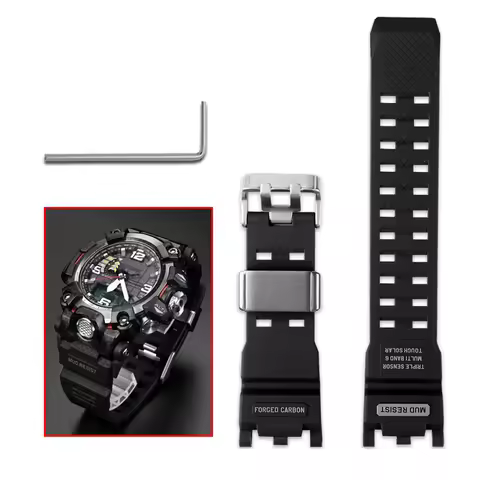 For Casio G-SHOCK the Second-generation GWG-2000 GWG2000 Modified Resin Silicone Rubber Watch Strap 