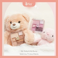 I Love Tits Cute 7-Color Eyeshadow Palette [Niuniu Sister] I'm meme Pocket Makeup Small Square Box B