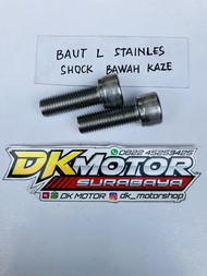 baut l stainless shock belakang bawah drat halus tiger mp gl cb