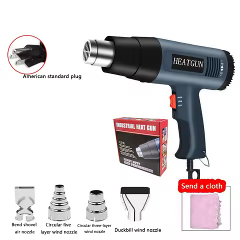 220V Heat Gun 2000W Variable Advanced Electric Hot Air Gun Advanced Hot Air Gun Temperatures Adjusta