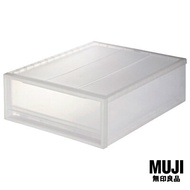 มูจิ กล่องเก็บของโพลีโพรพิลีน - MUJI PP Storage Box / Wide / S (W44 × D55 × H18 cm)